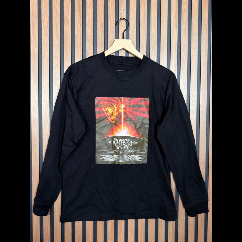 The Weeknd T Shirt Small Black Long Sleeve After Hours Til Dawn Tour XO Record
